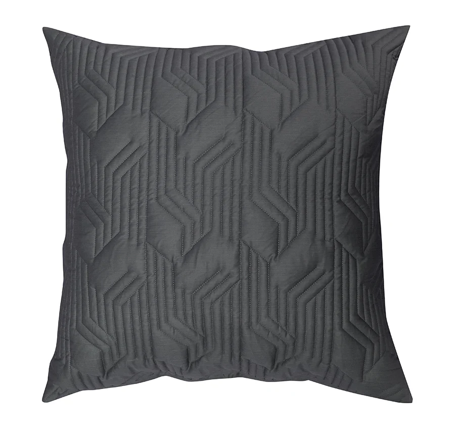 Bamboo Azure 400THC Cotton European Pillow Sham Charcoal