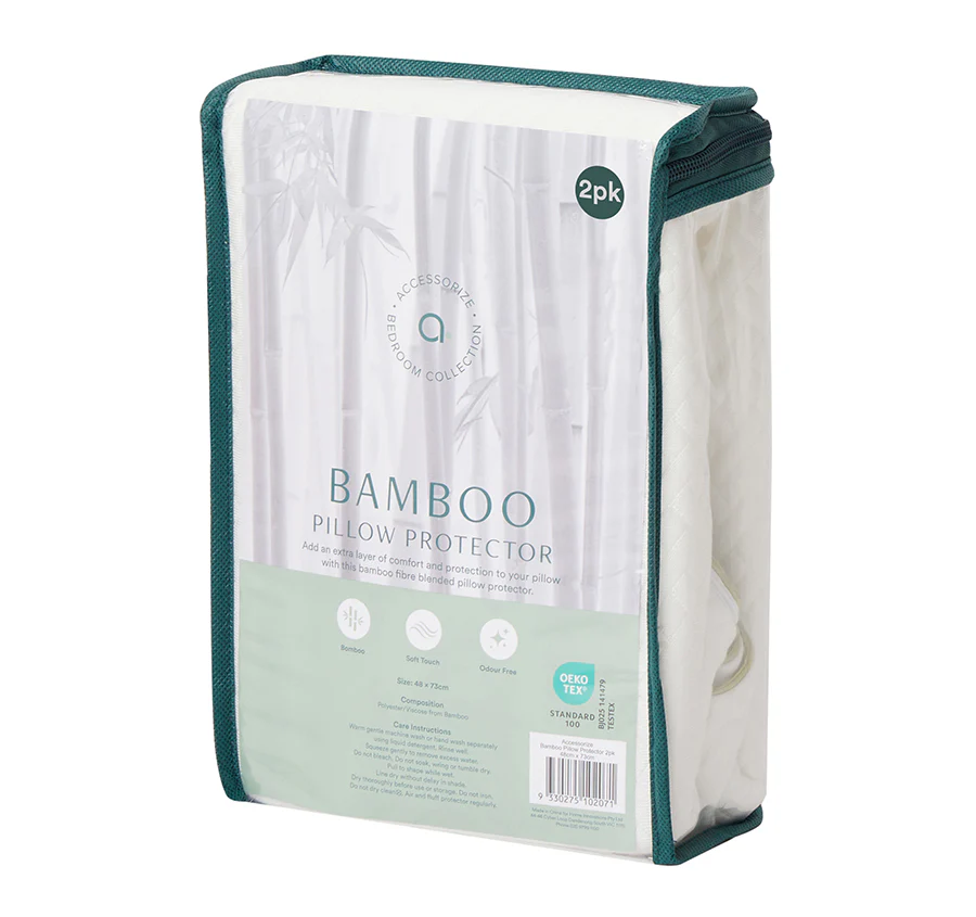Bamboo Blend 2 Pack Standard Pillow Protector - Image 4