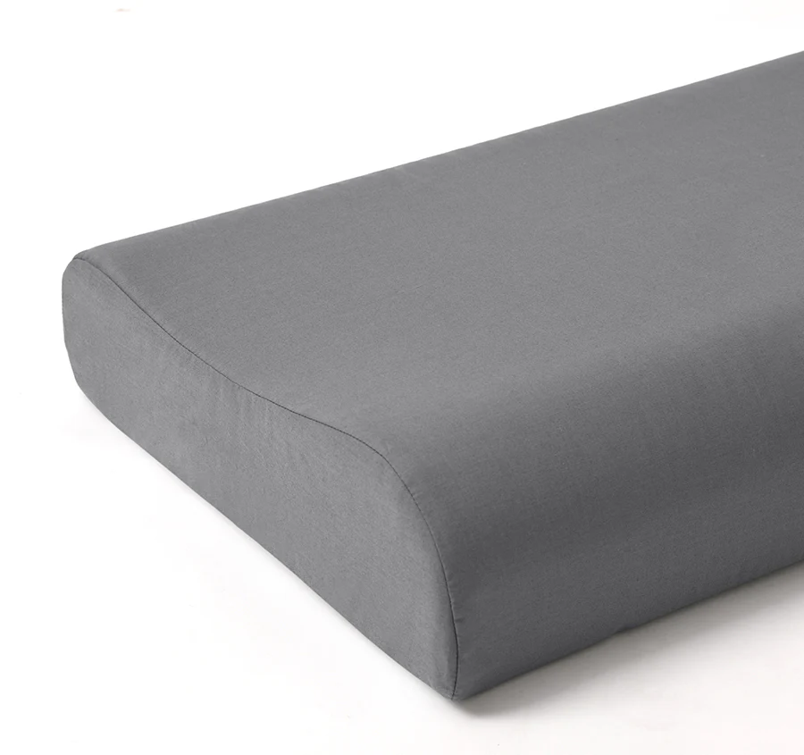 Cotton Blend Contour Pillowcase Charcoal - Image 2