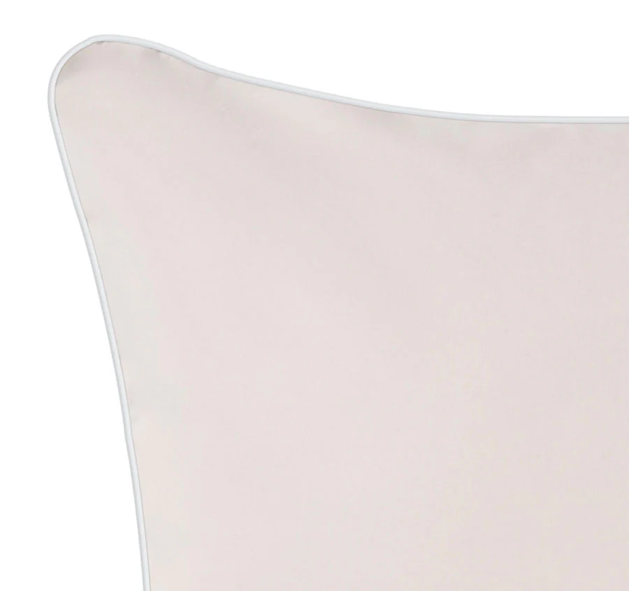 Hotel Deluxe Standard Pillowcase Pair Natural and White - Image 2