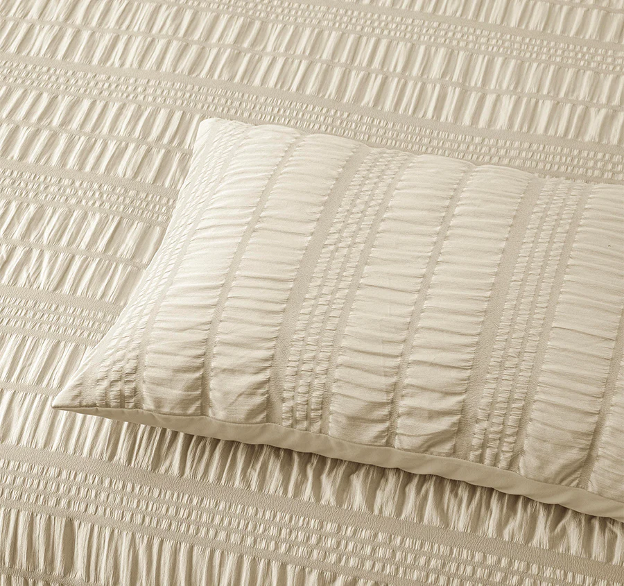 Seersucker Comforter Set Range Natural - Image 4