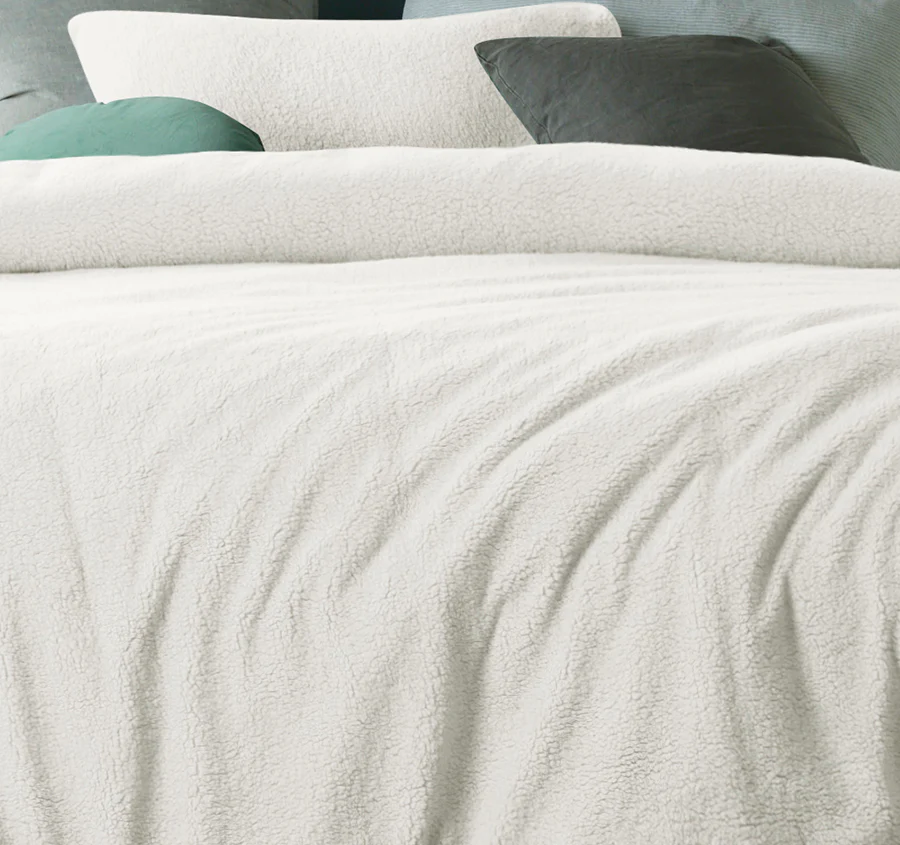 Teddy Quilt Cover Set Range White - Image 4