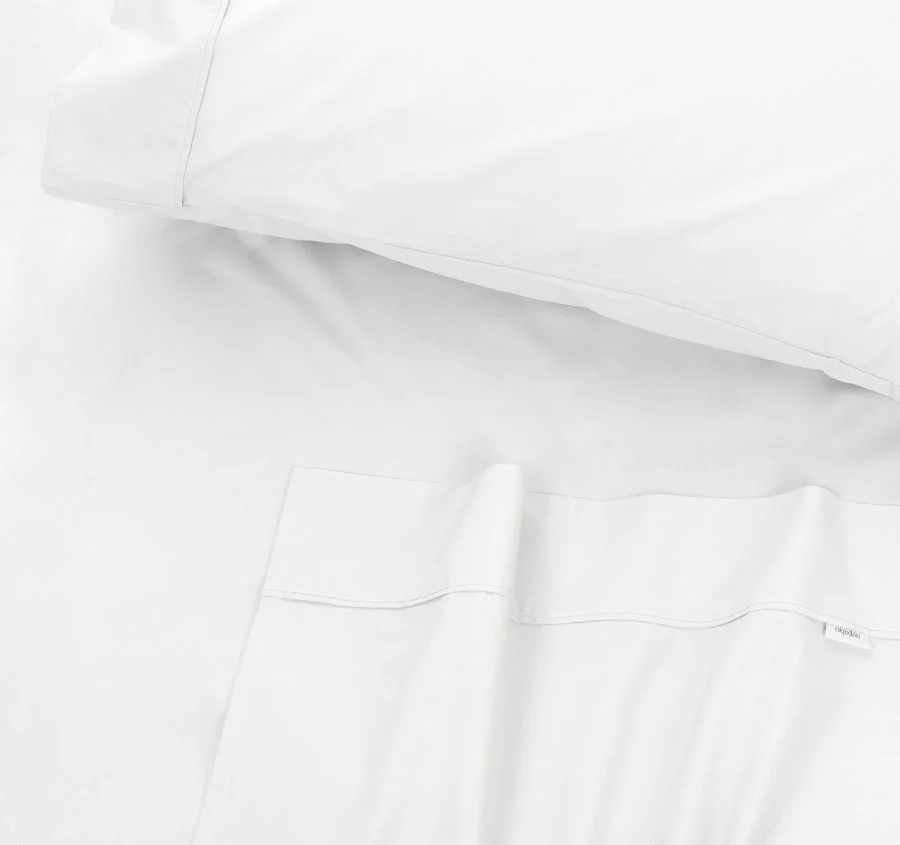 500THC Organic Cotton Sheet Set White - Image 3