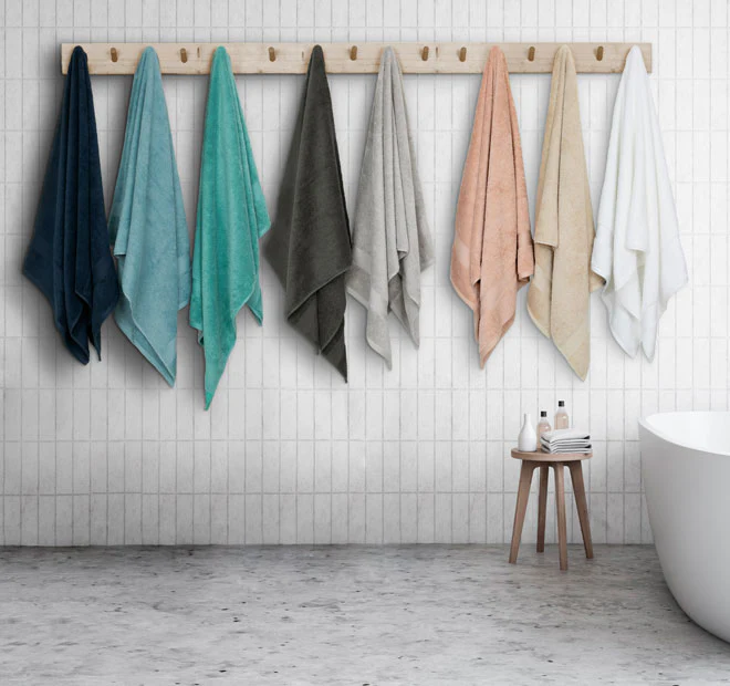 St Regis 5 Piece 600GSM Cotton Towel Set Dusk - Image 5