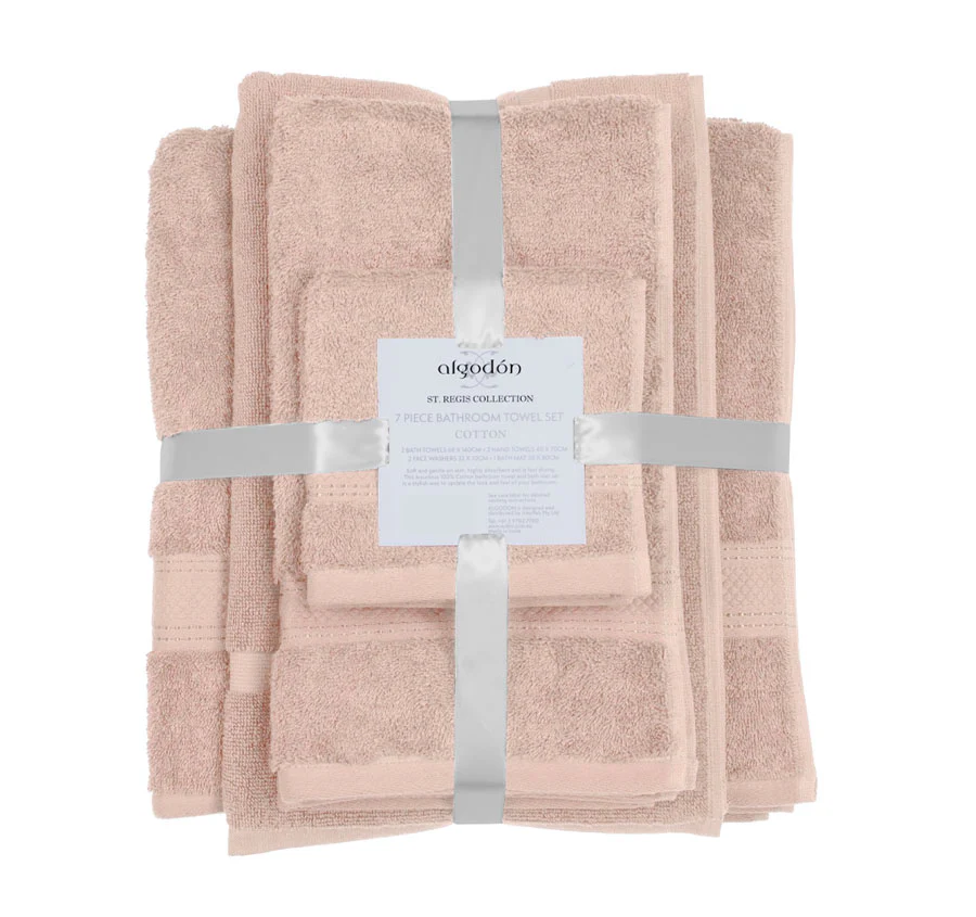 St Regis 7 Piece 600GSM Cotton Towel Set Dusk - Image 2
