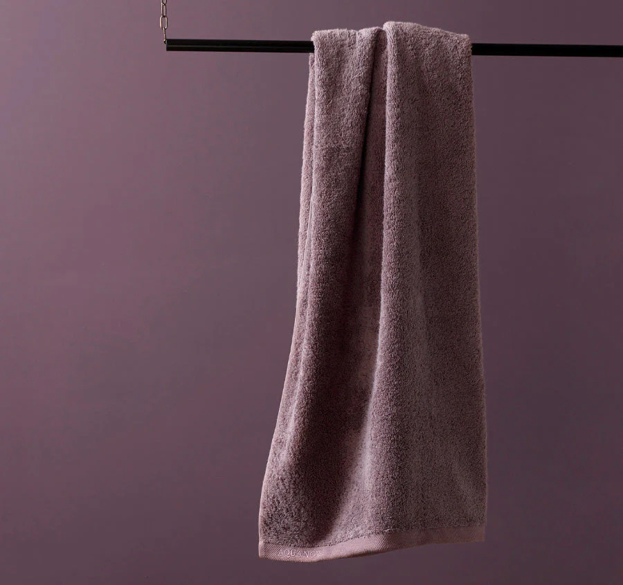 London 600GSM Egyptian Combed Cotton Bath Towel Range Mauve - Image 4