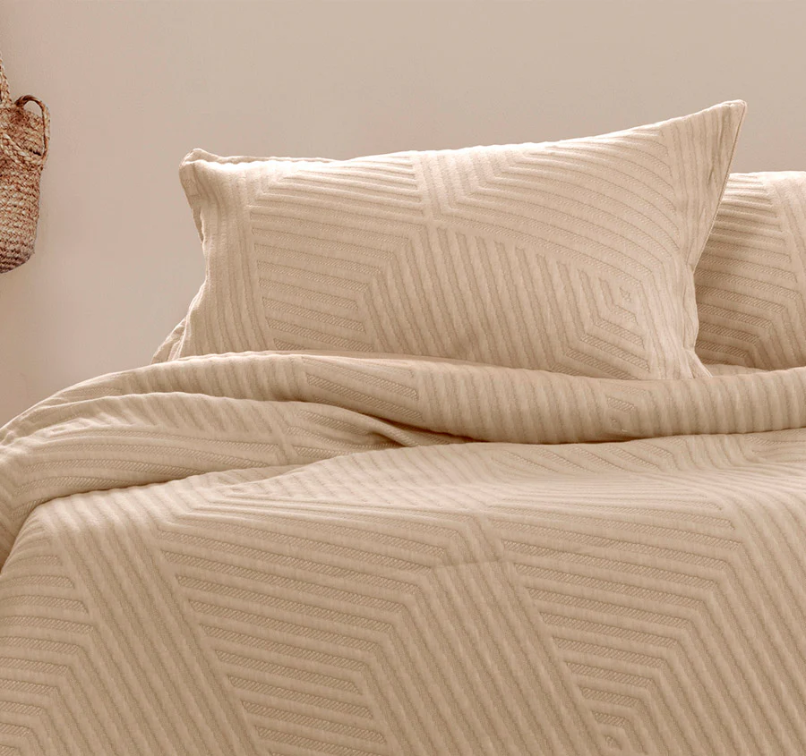 Alton Quilt Cover Set Range Linen - Image 4