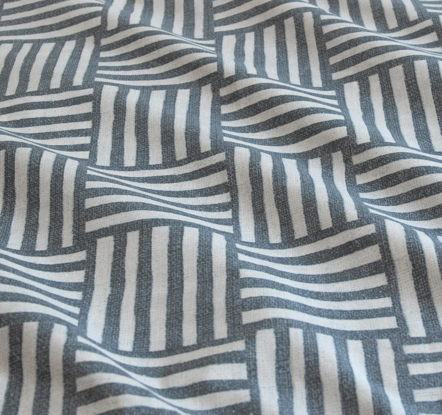 Fletcher Quilt Cover Set Range Faded Indigo - Image 2