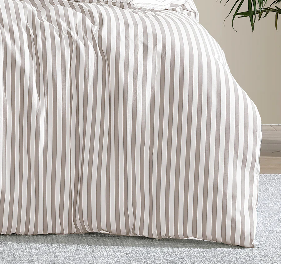 Frankie Stripe Quilt Cover Set Range Natural - Image 3