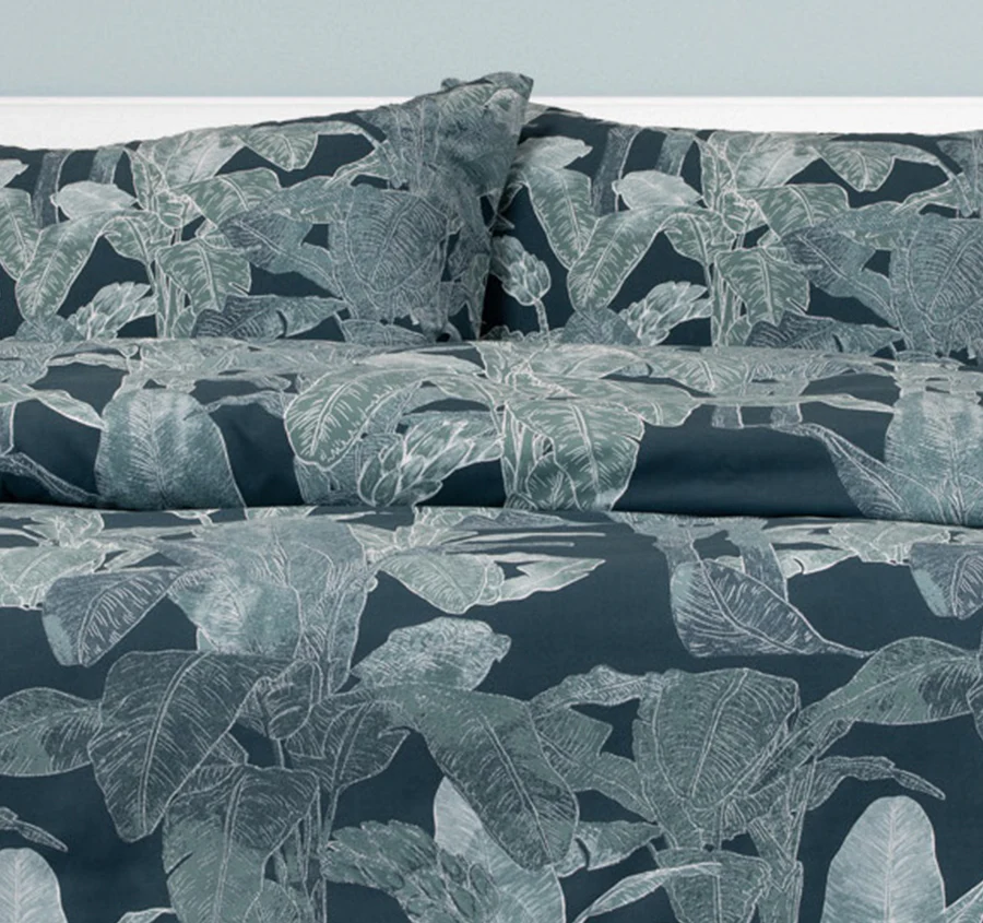 Indra Quilt Cover Set Range Teal - Image 4