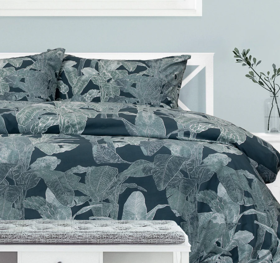 Indra Quilt Cover Set Range Teal - Image 5