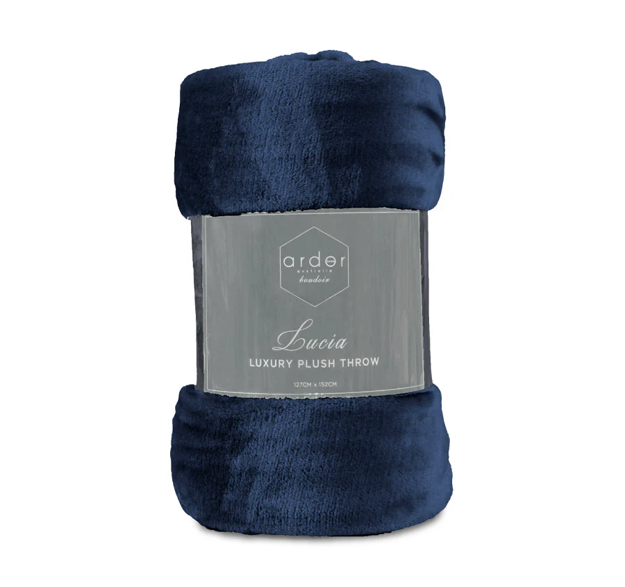 Lucia 127x152cm Throw Rug Navy - Image 3