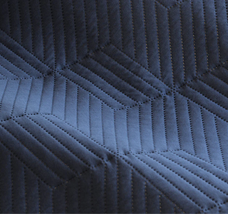 Maxwell Quilt Cover Set Range Navy - Image 2