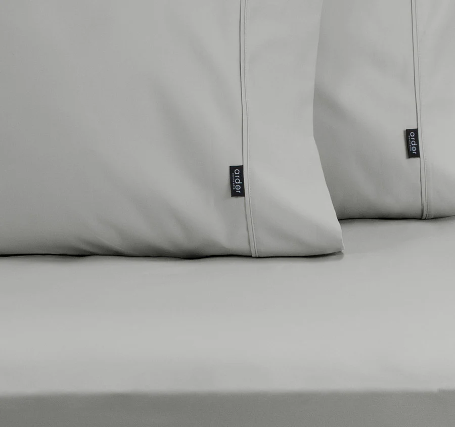 1000THC Cotton Rich Fitted Sheet Combo Range Silver - Image 2