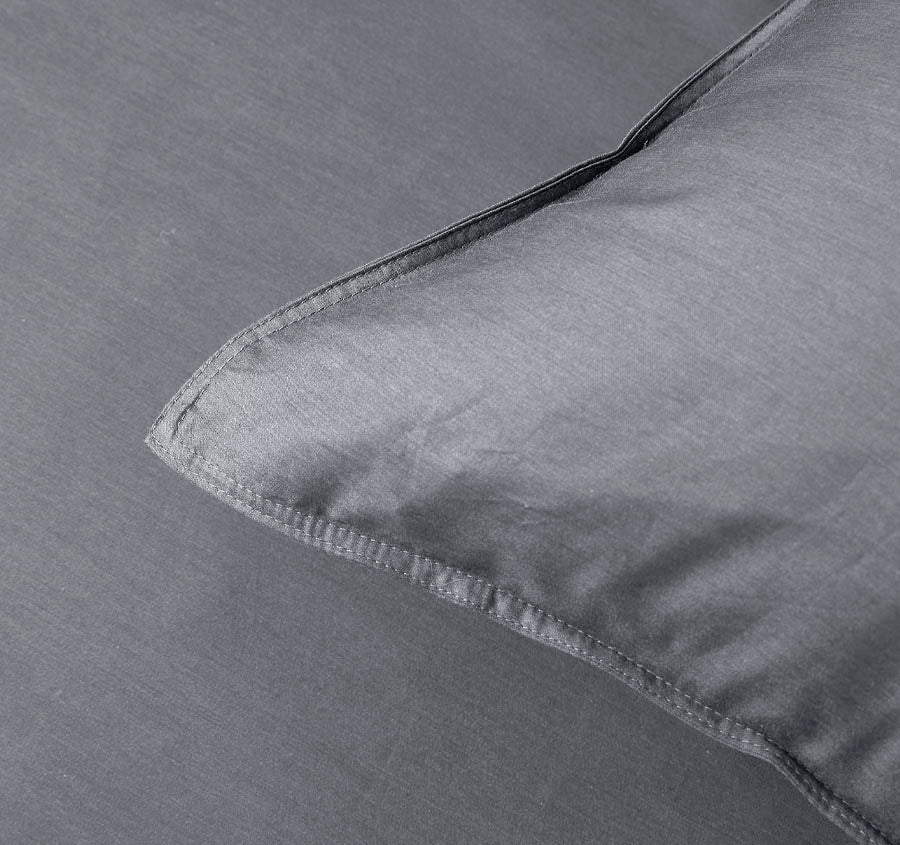 Bamboo Eco 400THC Cotton Quilt Cover Set Range Charcoal - Image 2