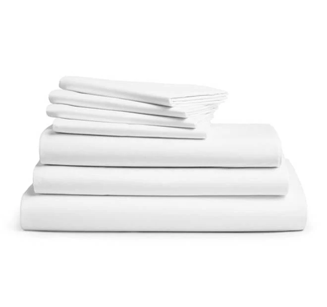 Heavy Hotel Grade 185GSM Cotton Mega Sheet Set Range White - Image 5