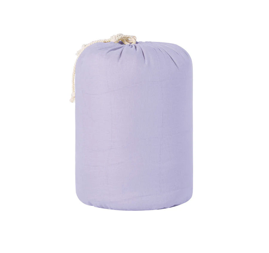 Stonewashed French Linen Coverlet Set Range Lilac - Image 5