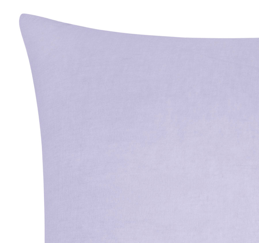 Stonewashed French Linen European Pillowcase Lilac - Image 2
