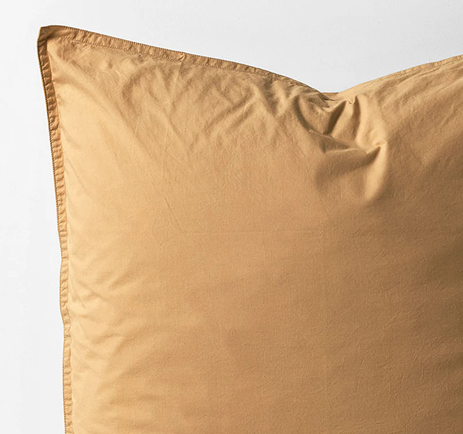 Evie Organic Cotton European Pillowcase Toasted Pecan - Image 2