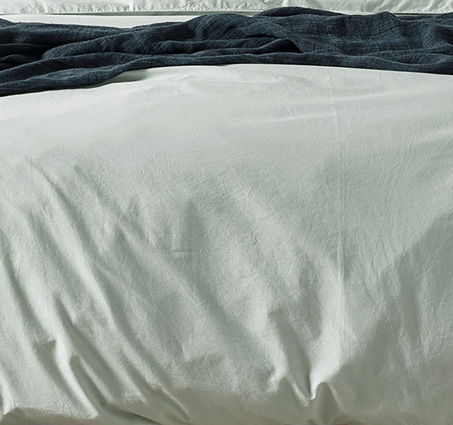 Evie Organic Cotton Quilt Cover Range Mist - Image 2