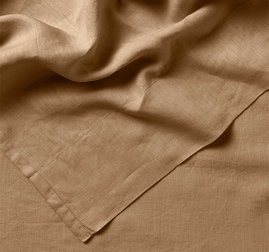 Evie Organic Cotton Sheet Set Range Toasted Pecan - Image 2