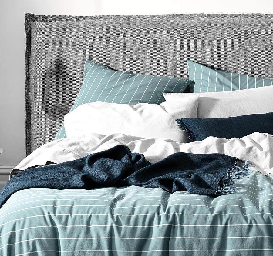 French Stripe Standard Pillowcase Atlantic - Image 3