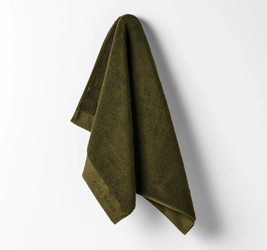 Haven 5 Piece 700GSM Cotton Bath Towel Set Khaki - Image 4