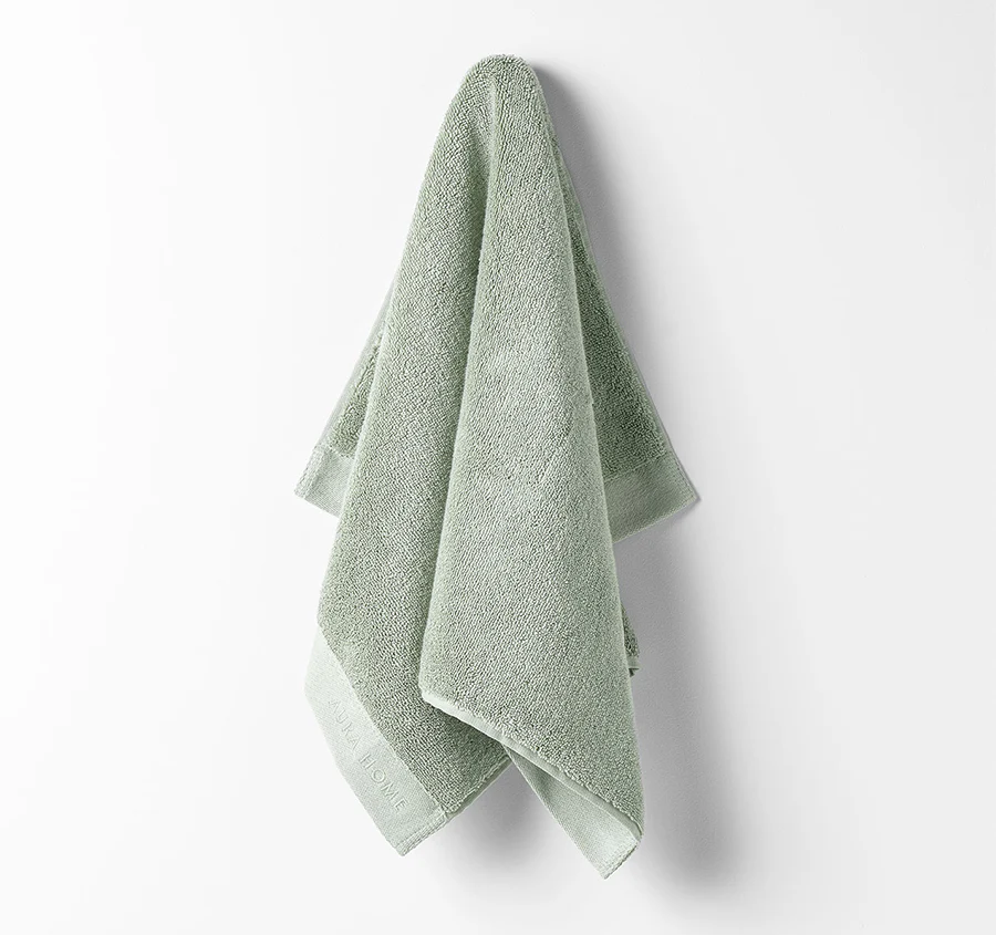 Haven 5 Piece 700GSM Cotton Bath Towel Set Sage - Image 4