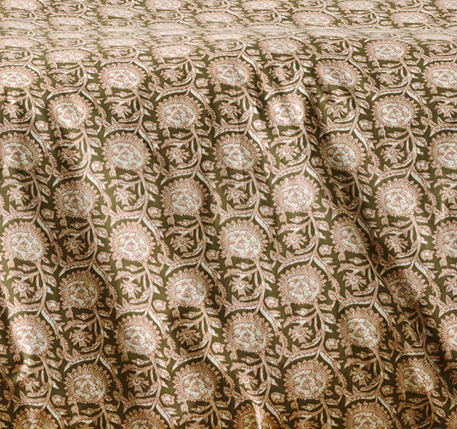 Jaipur Quilt Cover Range Olive - Image 2