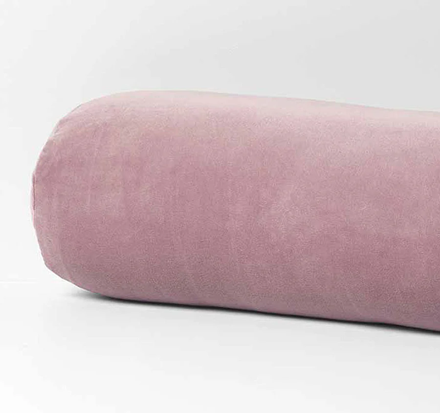 Luxury Velvet 18x60cm Filled Bolster Heather - Image 2