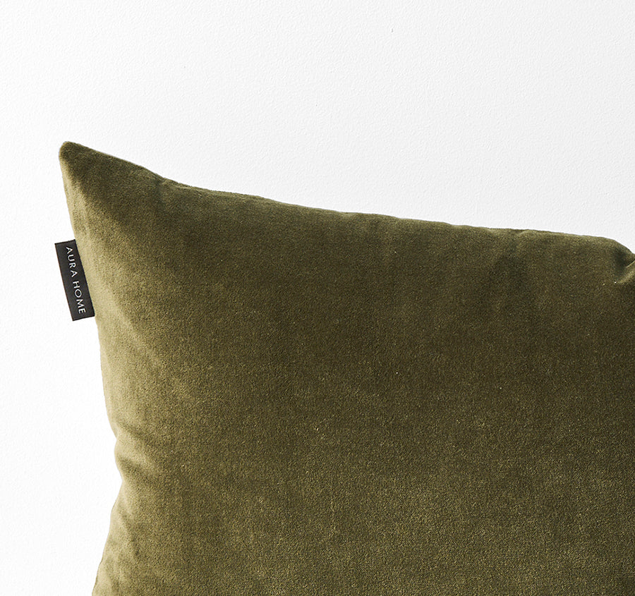 Luxury Velvet 30x50cm Filled Cushion Caper - Image 2