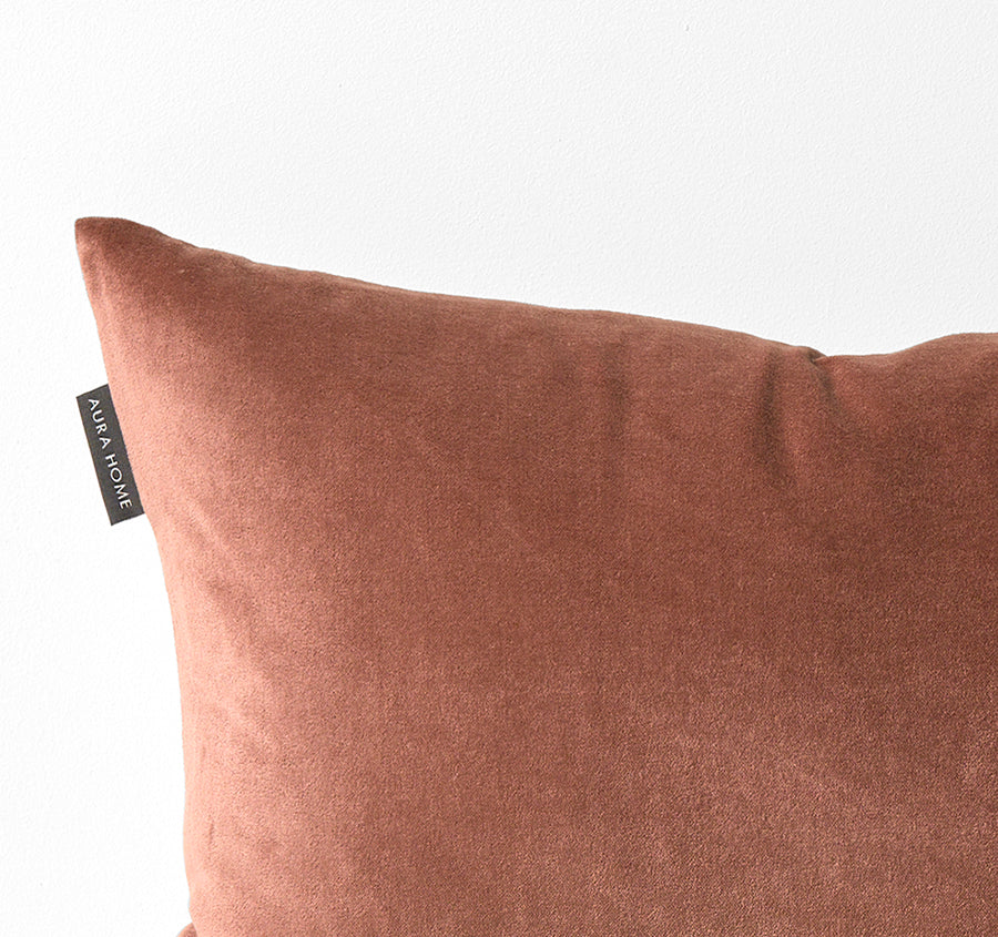 Luxury Velvet 30x50cm Filled Cushion Clove - Image 2