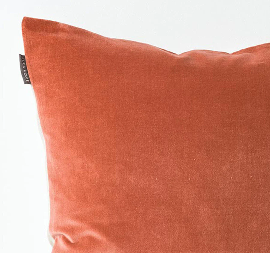 Luxury Velvet 50x50cm Filled Cushion Brandy - Image 2