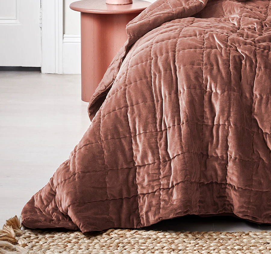 Luxury Velvet Coverlet Clove - Image 3