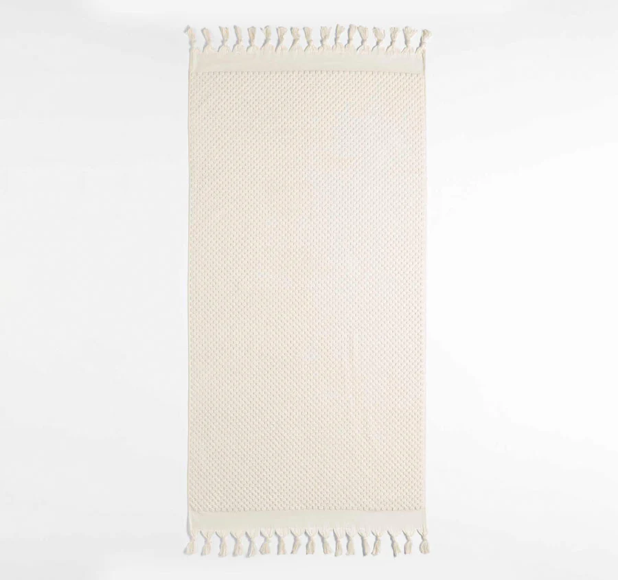 Milos 5 Piece 650GSM Cotton Bath Towel Set Sand - Image 4
