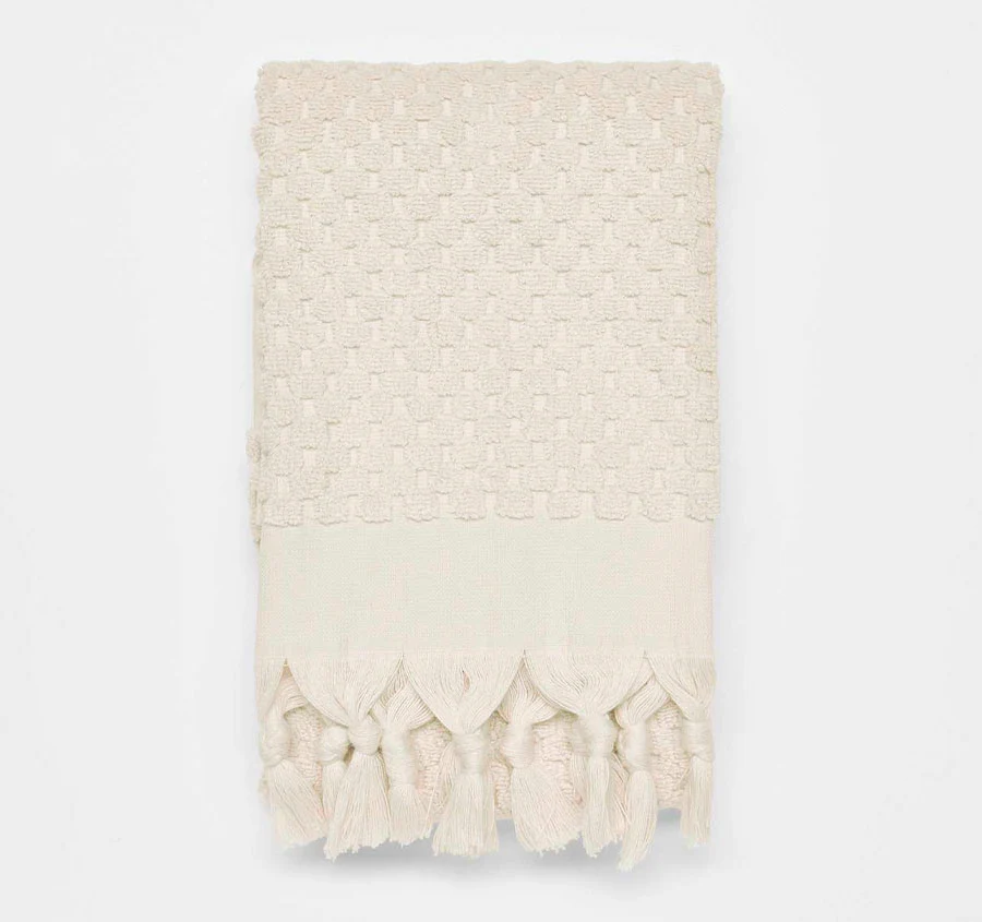 Milos 650GSM Cotton Bath Towel Range Sand - Image 6