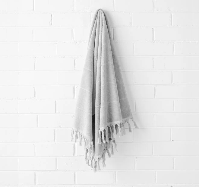 Paros 5 Piece 580GSM Cotton Bath Towel Set Dove - Image 4
