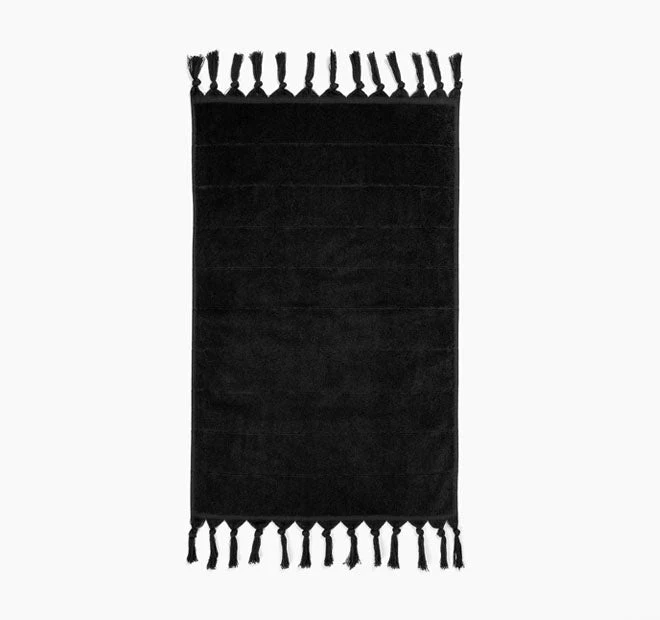 Paros 580GSM Cotton Bath Towel Range Black - Image 2