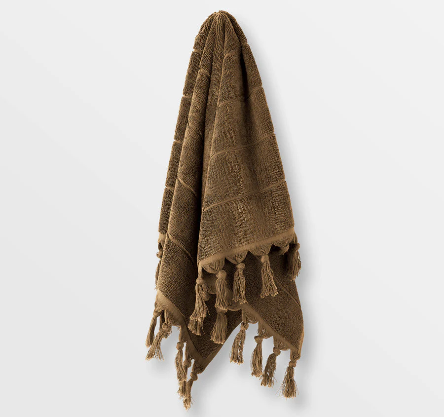 Paros 580GSM Cotton Bath Towel Range Caramel - Image 4