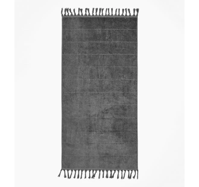 Paros 580GSM Cotton Bath Towel Range Charcoal - Image 3