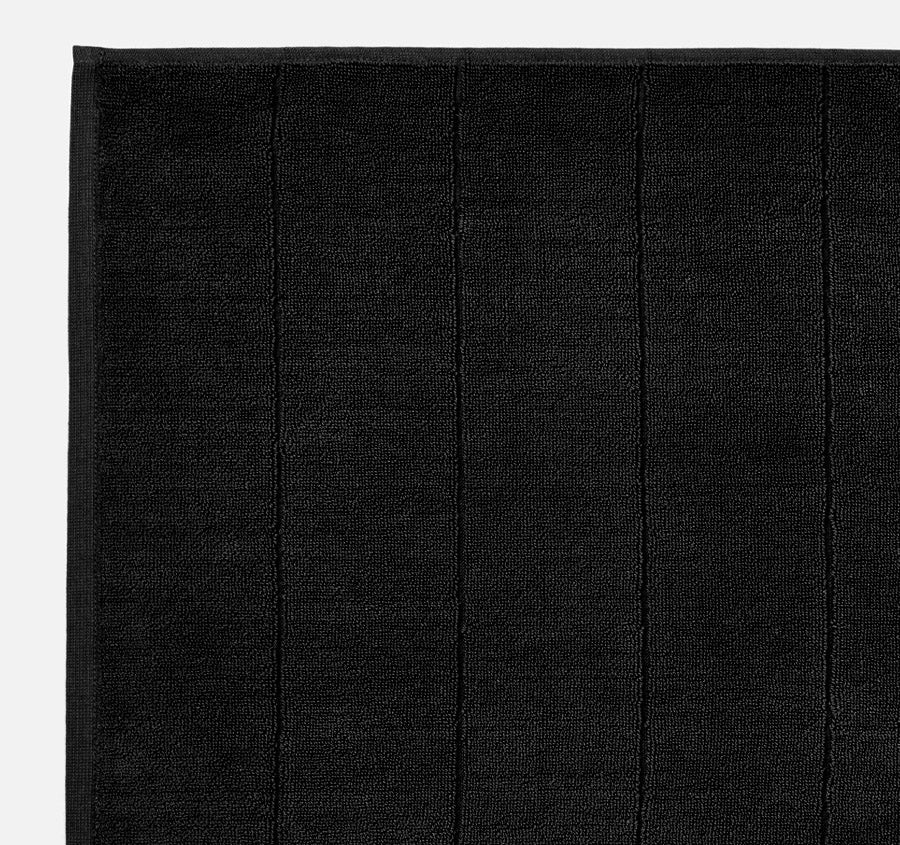 Paros 840GSM Cotton Bath Mat Black - Image 2