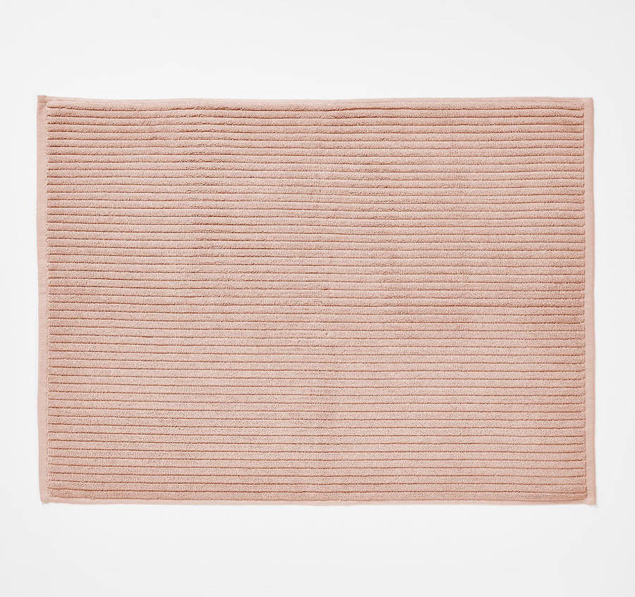 Paros Rib 5 Piece 580GSM Cotton Bath Towel Set Shell - Image 6
