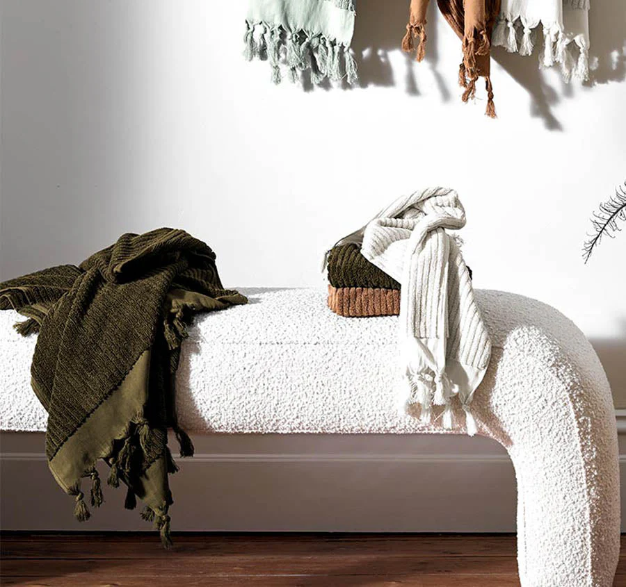 Paros Rib 840GSM Cotton Bath Mat Olive Night - Image 3