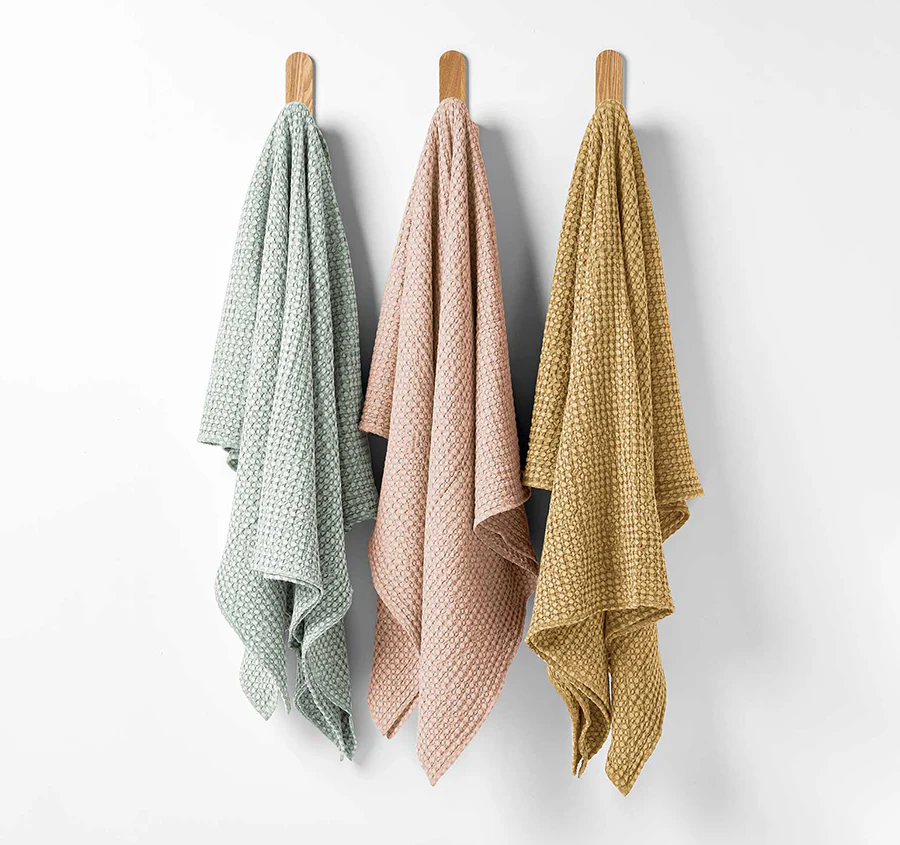 Waffle 140x200cm Throw Rug Caramel - Image 4