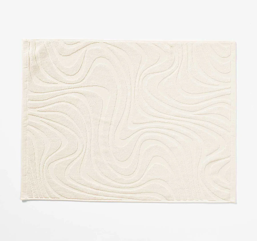 Wave 5 Piece 550GSM Cotton Bath Towel Set Sand - Image 5