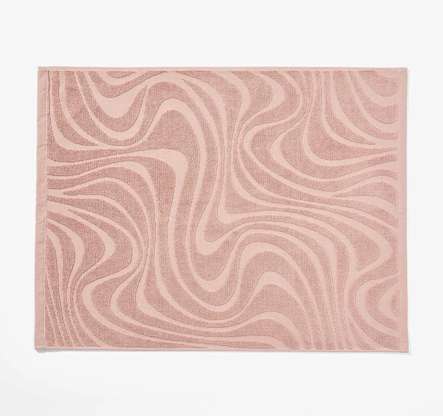Wave 5 Piece 550GSM Cotton Bath Towel Set Shell - Image 5