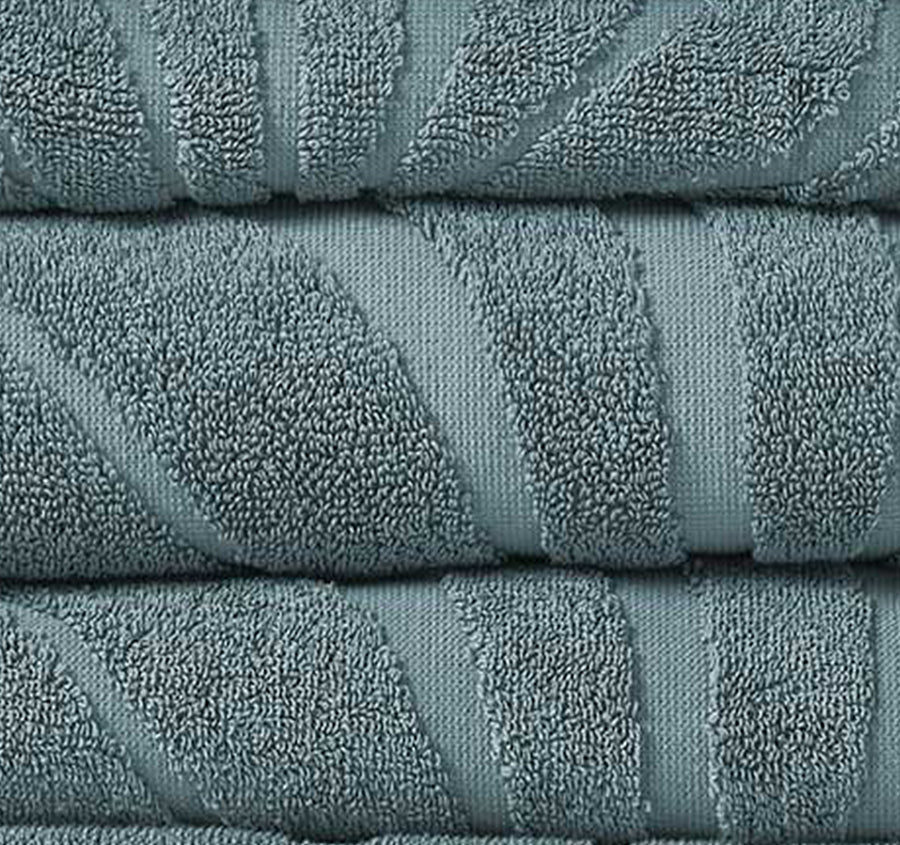 Wave 550GSM Bath Towel Range Pacific Blue - Image 2