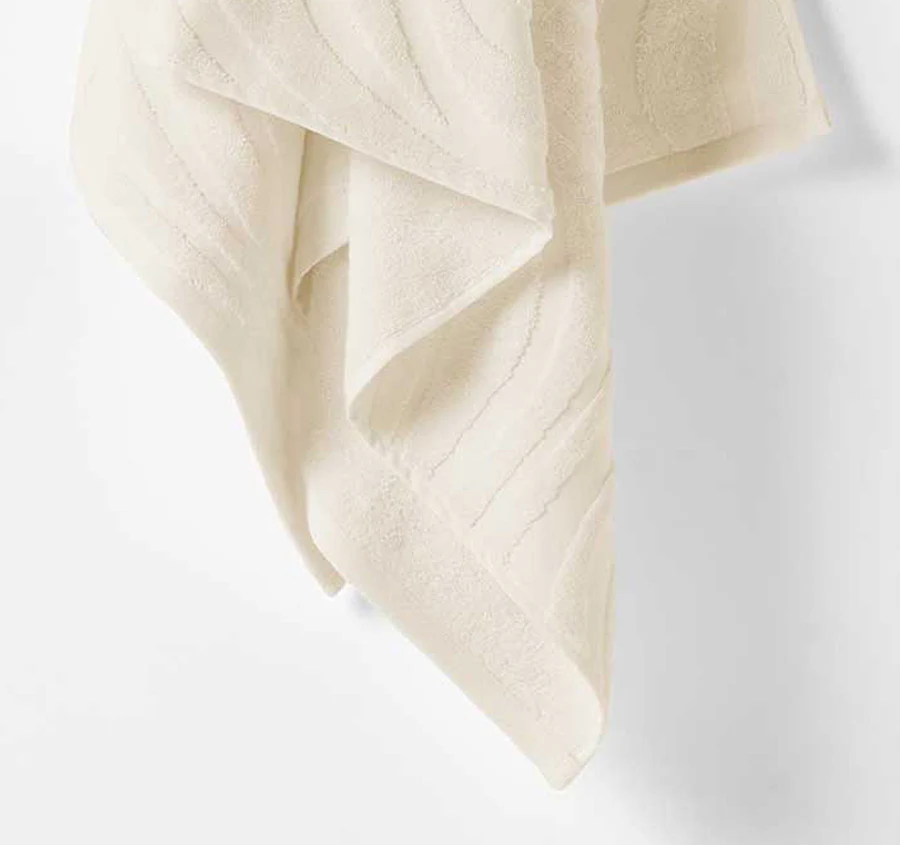 Wave 550GSM Bath Towel Range Sand - Image 3
