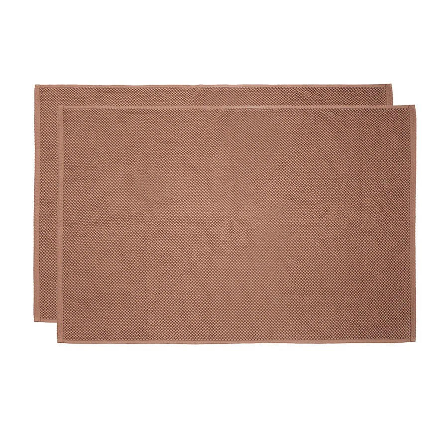 Angove 2 Piece 950GSM Cotton Bath Mat Set Woodrose