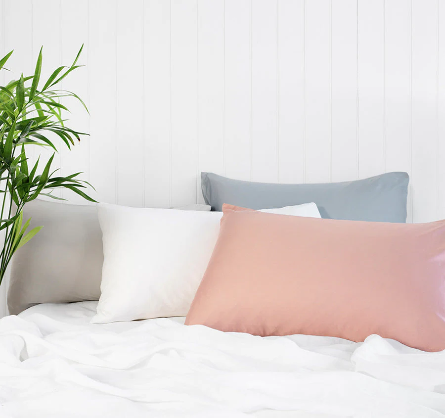 Bamboo Satin Standard Pillowcase Pair Silver - Image 3